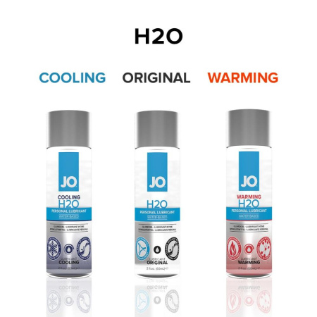 Согревающая смазка на водной основе JO H2O WARMING (120 мл) с экстрактом перечной мяты || Зігрівальна змазка на водній основі JO H2O WARMING (120 мл) з екстрактом перцевої м’яти