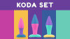 Набор анальных пробок PMV20 Koda – Butt Plug Set, диаметр 2,9 см, 3,9 см, 5 см || Набір анальних пробок PMV20 Koda – Butt Plug Set, діаметр 2,9 см, 3,9 см, 5 см
