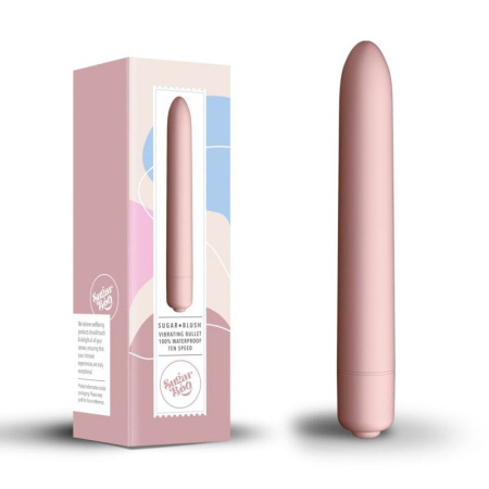 Мини-вибратор SugarBoo Sugar Blush, 10 уровней интенсивности || Мінівібратор SugarBoo Sugar Blush, 10 рівнів інтенсивності