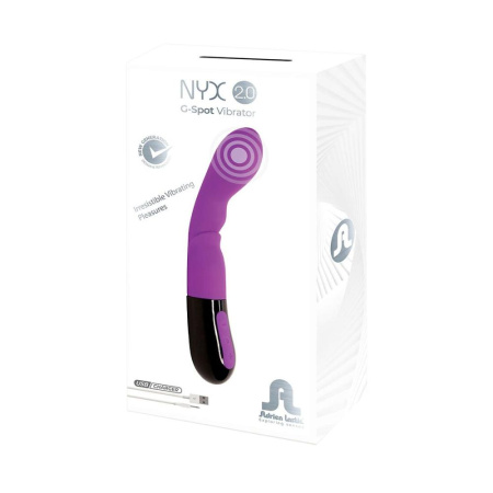 Вибратор Adrien Lastic Nyx 2.0  стимуляция точки G и входа во влагалище, перезаряжаемый || Вібратор Adrien Lastic Nyx 2.0 стимуляція точки G і входу в піхву, що перезаряджається