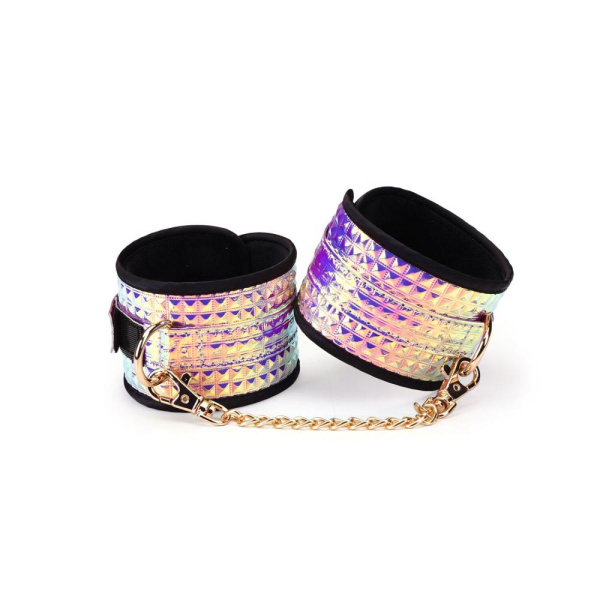 Набор Liebe Seele Pink Glossy 7pcs Bondage Kit, фиксаторы, ошейник с поводком, кляп, флоггер, маска