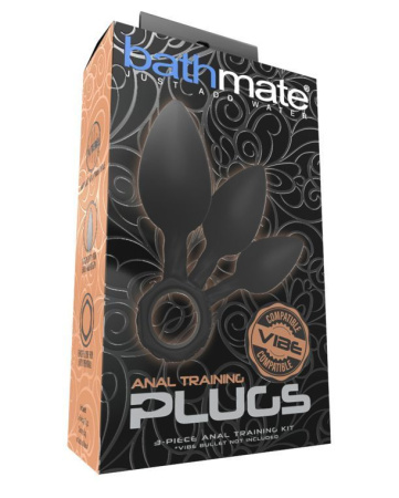 Набор анальных пробок Bathmate Anal Training Plugs, диаметр 2,5см - 3,1см - 3,8см || Набір анальних пробок Bathmate Anal Training Plugs, діаметр 2,5 см - 3,1см - 3,8см