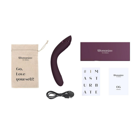 Вибратор для точки G с вакуумной стимуляцией Womanizer OG Aubergine || Вібратор для точки G з вакуумною стимуляцією Womanizer OG Aubergine