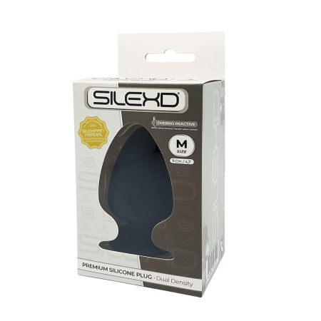 Анальная пробка SilexD (Model 1 size M) двухслойная, силикон+Silexpan, диаметр 6,2 см || Анальна пробка SilexD (Model 1 size M) двошарова, силікон + Silexpan, діаметр 6,2 см